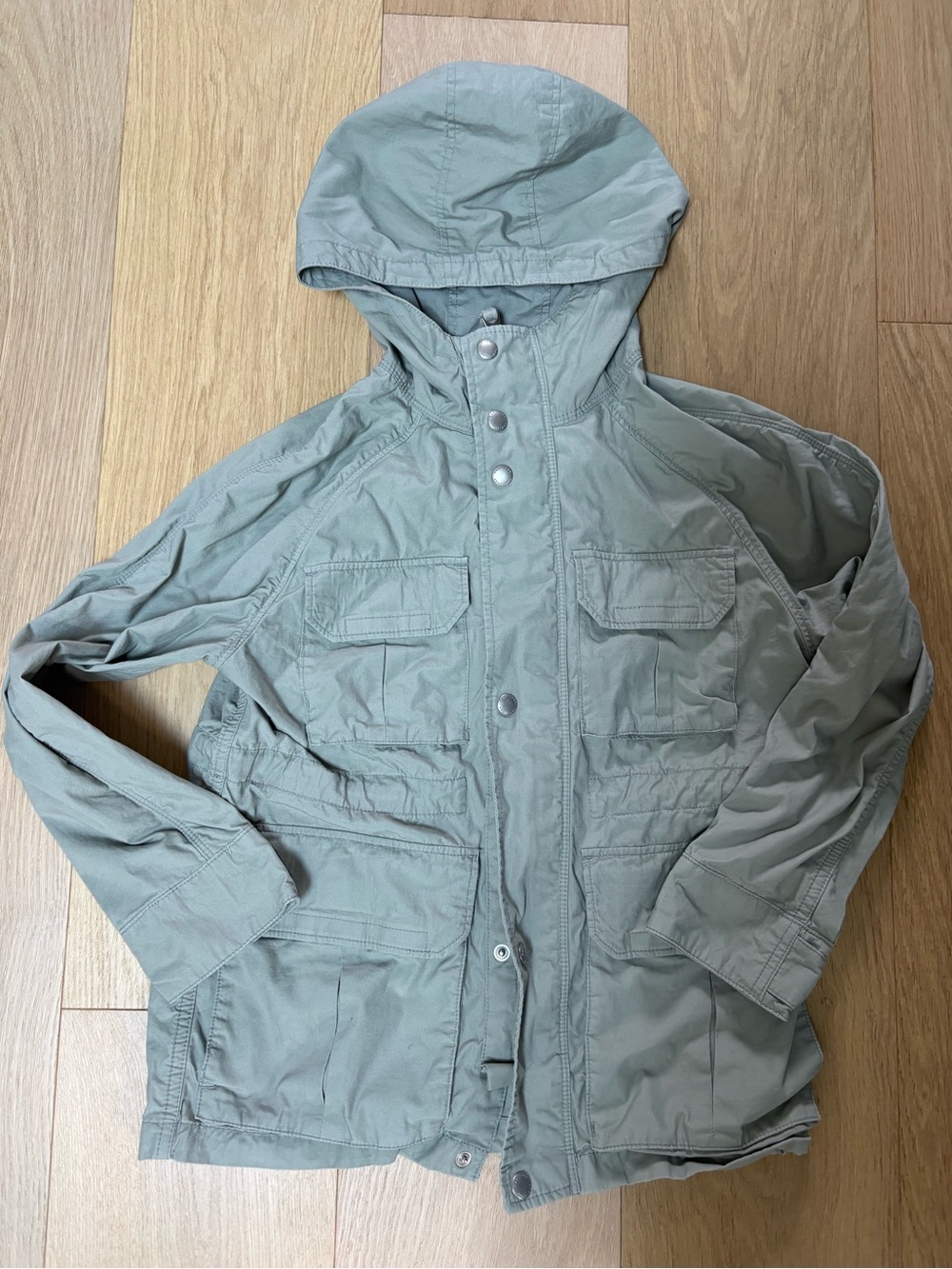 GAP kid's Hooded Field Jacket in grey
